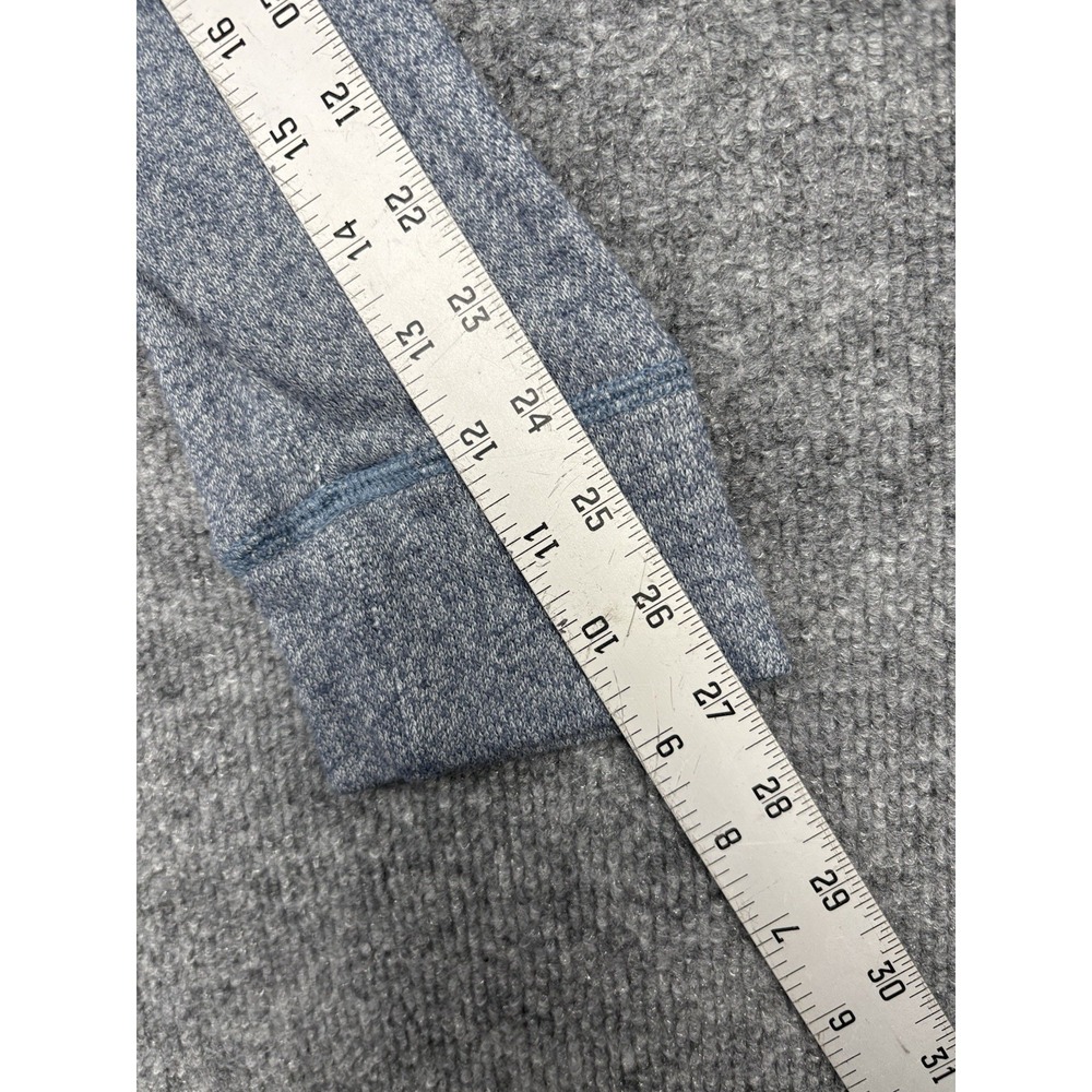 Converse one star Women's Hoodie Size Small Blue Gray Quarter Button Up - Picture 7 of 8